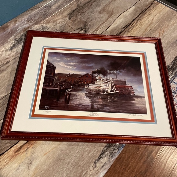 America at Jackson Square in New Orleans framed Americana print by James Hussey